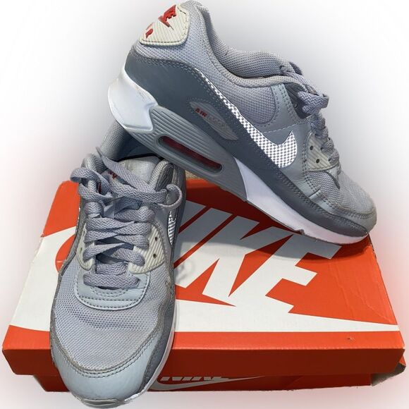 Nike Air Max 90 Light Smoke Grey/Reflect Silver Men’s 8.5 Women’s 10 - Picture 1 of 9